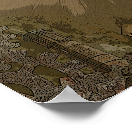 Steampunk Fantasy City Poster (Hoek)