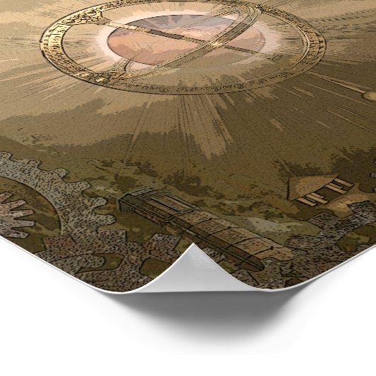 Steampunk Fantasy City Poster (Hoek)