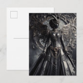 Steampunk Fantasy Darkness Demon Fashion  Briefkaart (Voorkant / Achterkant)