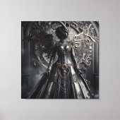 Steampunk Fantasy Darkness Demon Fashion  Canvas Afdruk (Voorkant)