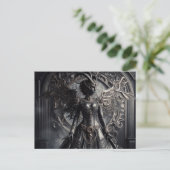 Steampunk Fantasy Duisternis Demon Mode Briefkaart (Staand voorkant)