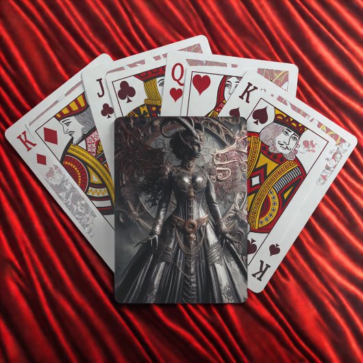 Steampunk Fantasy Duisternis Demon Mode Pokerkaarten