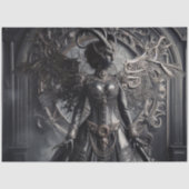 Steampunk Fantasy Duisternis Demon Mode Tissuepapier (Voorkant)