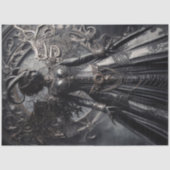 Steampunk Fantasy Duisternis Demon Mode  Tissuepapier (Voorkant)