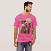 Steampunk Fantasy Elf Art T-shirt (Voorkant volledig)