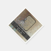 Steampunk fantasy  kraken servetten (Hoek)