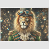 Steampunk Fantasy Lion Decoupage Tissuepapier (Voorkant)