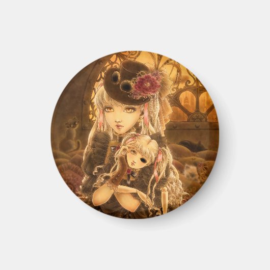 Steampunk Fantasy Magnet (Voorkant)