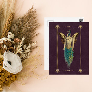 Steampunk Fantasy Peacock Briefkaart