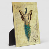 Steampunk Fantasy Peacock Gold Fotoplaat (Zijkant)