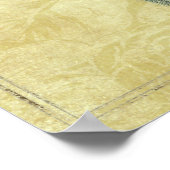 Steampunk Fantasy Peacock Gold Poster (Hoek)