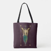 Steampunk Fantasy Peacock Tote Bag (Achterkant)