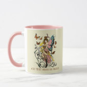 Steampunk fee Gele Klok Gears Mok (Links)