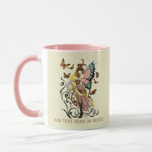 Steampunk fee Gele Klok Gears Mok (Links)