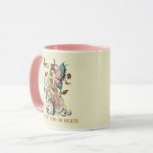 Steampunk fee Gele Klok Gears Mok (Voorkant links)