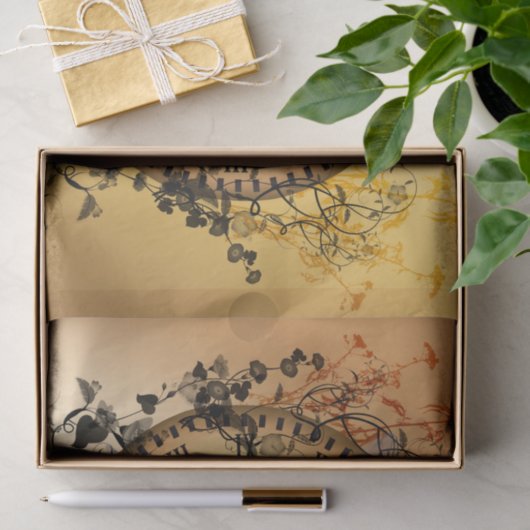 Steampunk-fee op een klok tissuepapier (Geschenk)