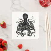 Steampunk feest! Victoriaans octopus kraken cthulu Servetten (Insitu)