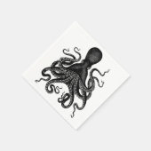 Steampunk feest! Victoriaans octopus kraken cthulu Servetten (Hoek)