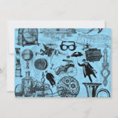 Steampunk  feestdag kaart (Voorkant)