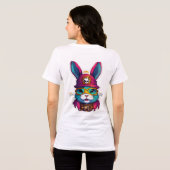 Steampunk Feline Captain Tri-Blend Shirt (Achterkant volledig)