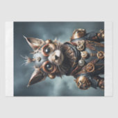 Steampunk Feline Revolution - Decoupage - Tissuepapier (Voorkant)