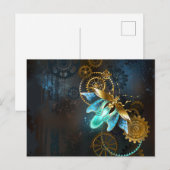 Steampunk Firefly Aankondigingskaart (Voorkant / Achterkant)