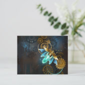 Steampunk Firefly Aankondigingskaart (Staand voorkant)