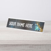 Steampunk Firefly Bureau Naambordje (Voorkant)