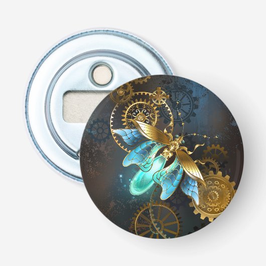 Steampunk Firefly Button Flesopener (Voorkant)