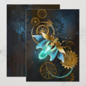 Steampunk Firefly Feestdagenkaart (Voorkant / Achterkant)