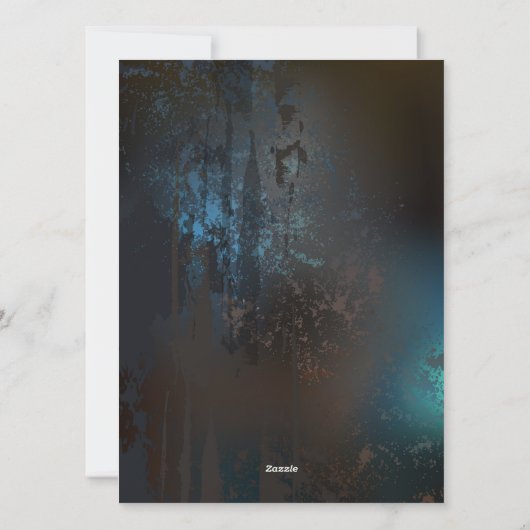 Steampunk Firefly Feestdagenkaart (Achterkant)