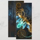 Steampunk Firefly Feestdagenkaart (Voorkant / Achterkant)