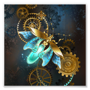 Steampunk Firefly Foto Afdruk
