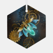 Steampunk Firefly Glas Ornament (Achterkant)
