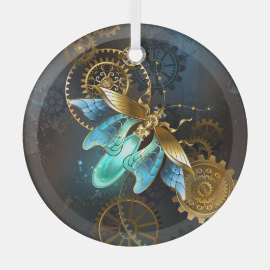 Steampunk Firefly Glas Ornament (Voorkant)