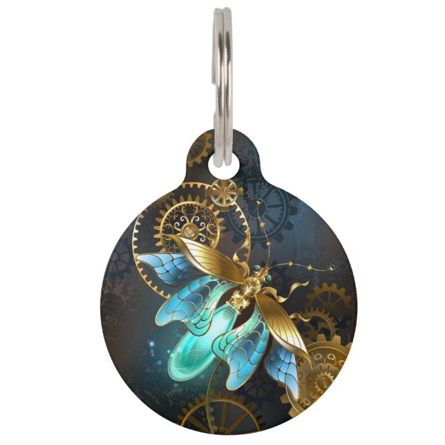 Steampunk Firefly Huisdierpenning (Voorkant)