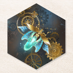 Steampunk Firefly Kartonnen Onderzetters