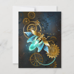 Steampunk Firefly Magnetische Uitnodiging