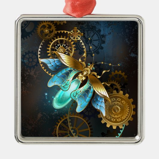Steampunk Firefly Metalen Ornament (Voorkant)