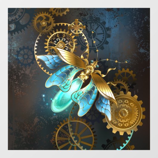 Steampunk Firefly Raamsticker (Vel)