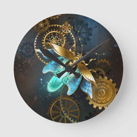 Steampunk Firefly Ronde Klok (Voorkant)