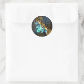 Steampunk Firefly Ronde Sticker (Tas)