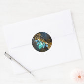 Steampunk Firefly Ronde Sticker (Envelop)