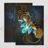 Steampunk Firefly Save The Date (Voorkant / Achterkant)