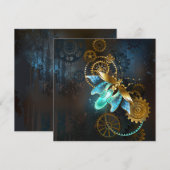 Steampunk Firefly Save The Date (Voorkant / Achterkant)