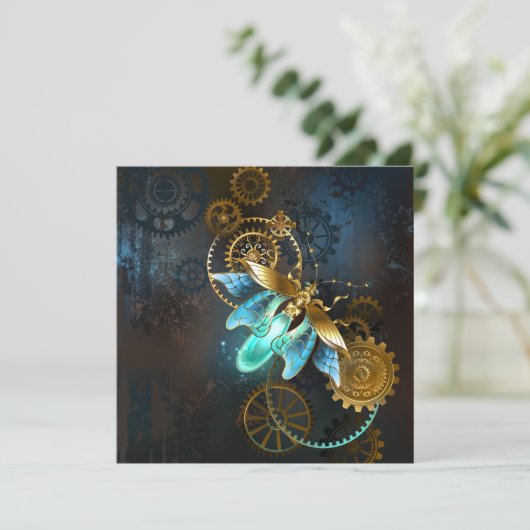 Steampunk Firefly Save The Date (Staand voorkant)
