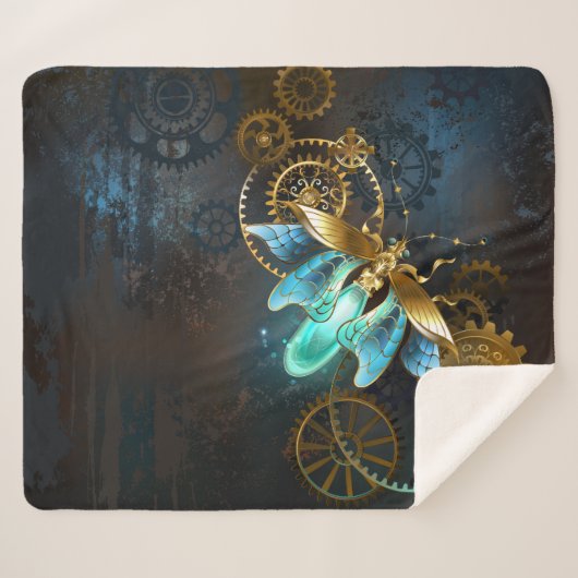 Steampunk Firefly Sherpa Deken (Voorkant (horizontaal))