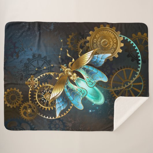 Steampunk Firefly Sherpa Deken (Voorkant (horizontaal))