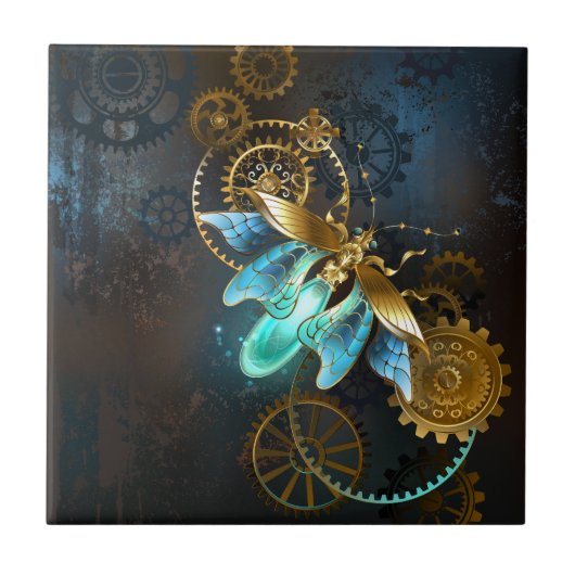 Steampunk Firefly Tegeltje (Voorkant)