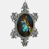 Steampunk Firefly Tin Sneeuwvlok Ornament (Links)